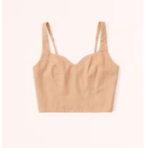 NWT A&F Linen Blend Tank Top